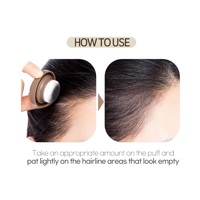 ETUDE Hair Pang Pang Shadow, Light Brown, Waterproof, For Facial Makeup, Hairline and Thin Hair, Hairline Powder