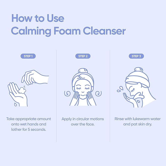 BANILA CO Clean It Zero Calming Foam Cleanser | Rich Lather Hydrating Cleansing With Soothing Finish | CICA Relief for Sensitive Skin | Vegan & Hypoallergenic (150ml / 5.07 fl.oz)