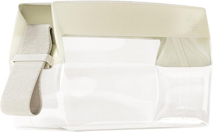 Cadence Parcel - Clear Dopp Kit with Magnetic Closure - Durable and Leak-Resistant Travel Toiletry Kit - TSA-Compliant & Modular Design - Hygiene Bag for Travel Essentials - .5 Qt - Pebble