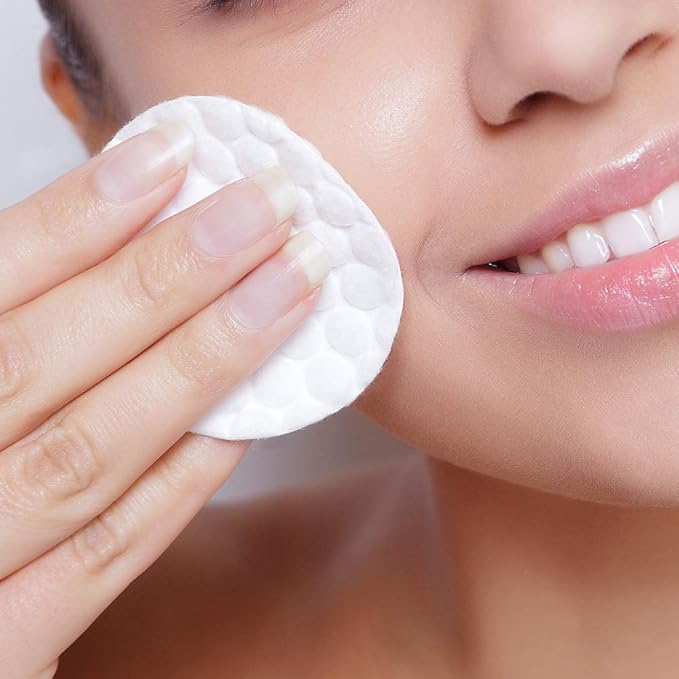 ForPro Premium Stitched Cotton Rounds, 100% Pure Cotton Pads for Removing Makeup, Nail Polish, and Cleansing Face, Pack of 6, Counts 600