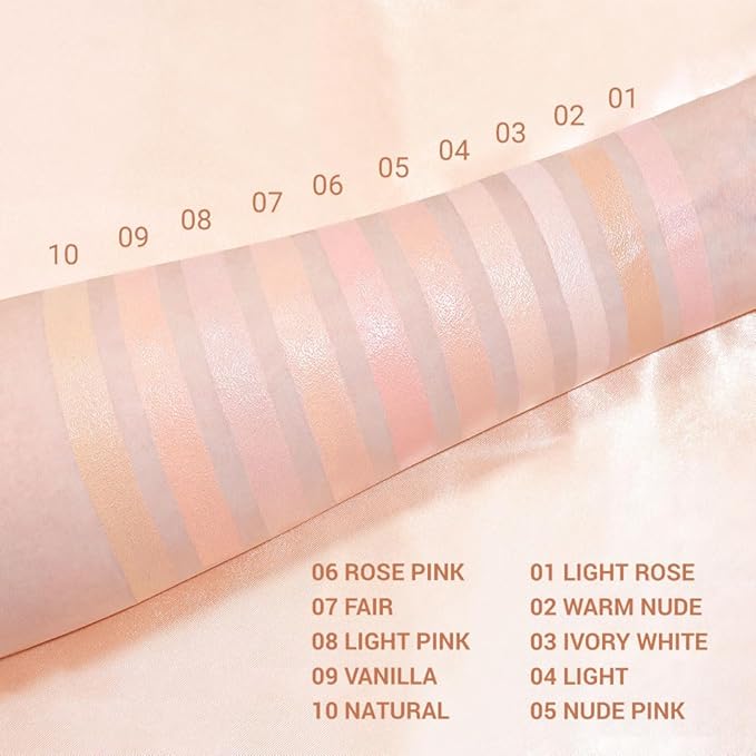 evpct Pink under Eye Corrector Brightener Concealers for Older Women Dark Circles, under Eye Cream Pot Concealer Full Coverage Peach Color Corrector Makeup, Nourishing Waterproof, Light Pink