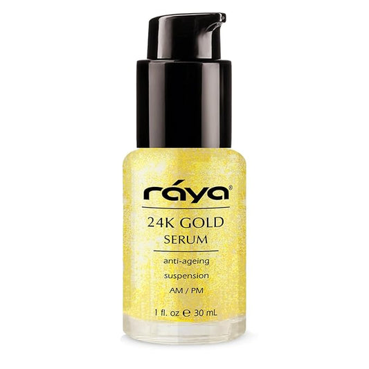 RAYA 24K Gold Anti-Aging Suspension (510) | Anti-Aging Facial Treatment Serum for All Skin Types | Made with Pure 24 Karat Gold | Softens and Helps Reduce Fine Lines and Wrinkles