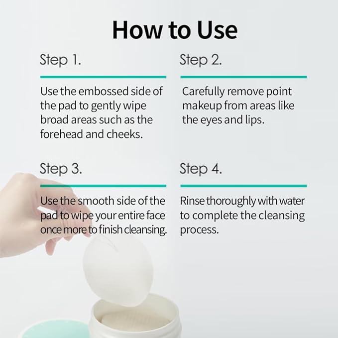 faircell Ultra Soft Cleansing Pads for Face Gentle Exfoliating Dual Texture Cotton Pads for Sensitive Skin with Vitamin C Lotus Extract Daily Makeup Remover Cotton Rounds