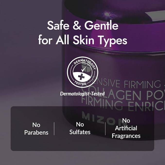 MIZON Collagen Line. Collagen Power Firming Enriched Cream, Korean skincare, wrinkle care, firm skin, anti aging (1.69 FL oz)