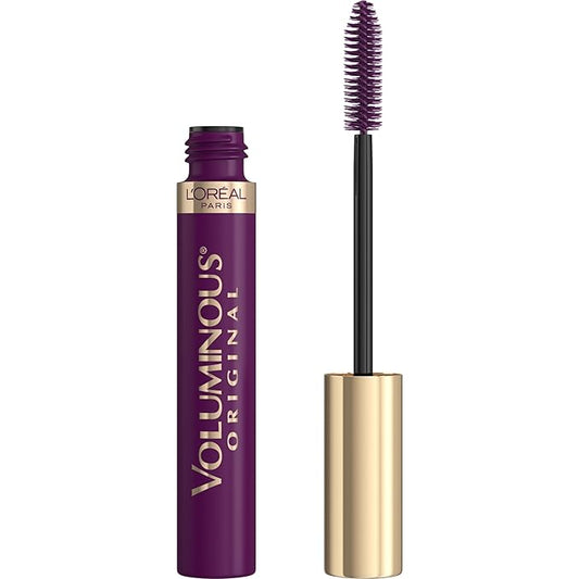 L'Oreal Paris LโOreal Paris Original Voluminous Mascara, Building Mascara Volume and Length Formula, Washable, Deep Violet, 0.26 Fl Oz., 1 Count