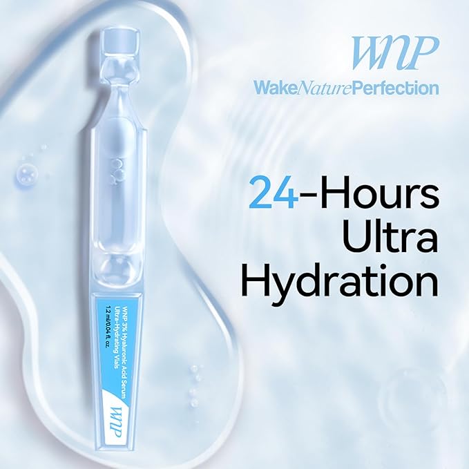 WNP serum set: Ultra Hydrating Serum 3% 4D Hyaluronic Acid +Emergency Repair Firming Oil-Suspension Serum Hydrating+Skin Repair|Single-Use Vials Skincare for Sensitiveskin 72ml