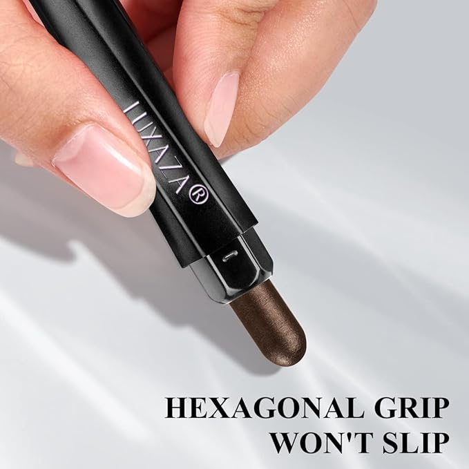 6PCS Eyeshadow Stick Makeup Sets, Brown and Grey Eyeshadow Pen,Metallic And Matte Shimmer Eye Shadow Pencil Crayon, B08-Brown Sugar