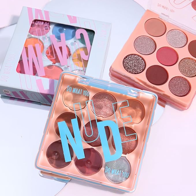 Nude Mauve Eyeshadow Palette – Perfect Matte & Shimmer Blend, Rose, Plum & Mauve Tones, Long-Lasting, Waterproof, Easy to Blend, Create Natural & Elegant Eye Makeup for Daily or Evening Looks 02