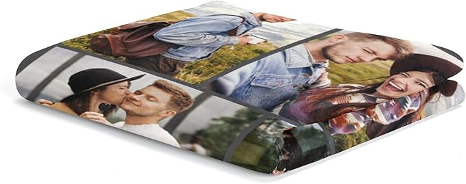 Custom Blanket with Picture Text Customized Thow Blanket Personalized Blankets Customize Gifts for Mom Dad Couple Girlfriend Boyfriend Wife Husband
