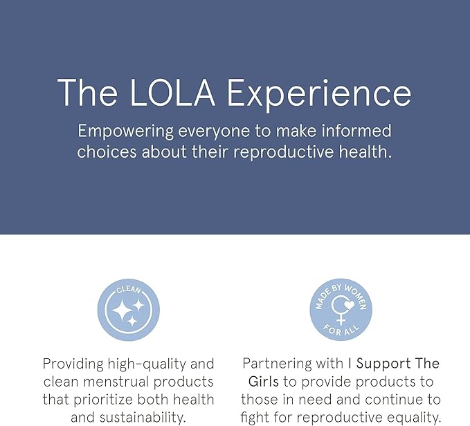 LOLA Organic Cotton Pads, 36 Count - Ultra Thin Pad with Wings, Cotton Organic Pads for Women, HSA FSA Approved Products Feminine Care, Heavy