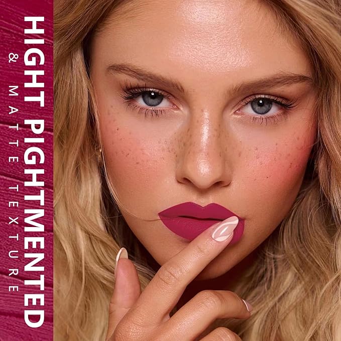 MAKI YIKA Rose Pink Lipstick for Women Color Stay Long Lasting Lipsticks, No Smudge Matte Liquid Lipstick Transferproof Cruelty-Free Lip Color | ROSE PINK