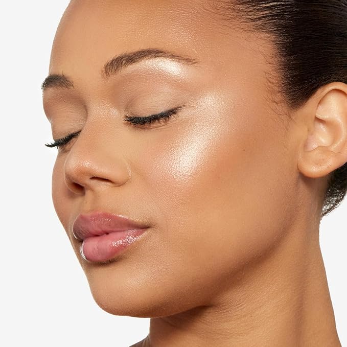 OFIR Pivot Powder | Multi-Use Glow Hydrating Highlight Blush Face Powder | Vegan Formula, Lightweight Buildable Texture | Crease-Free Compact Blush Highlighter | Silver Ice - Pearly White | 0.24 OZ