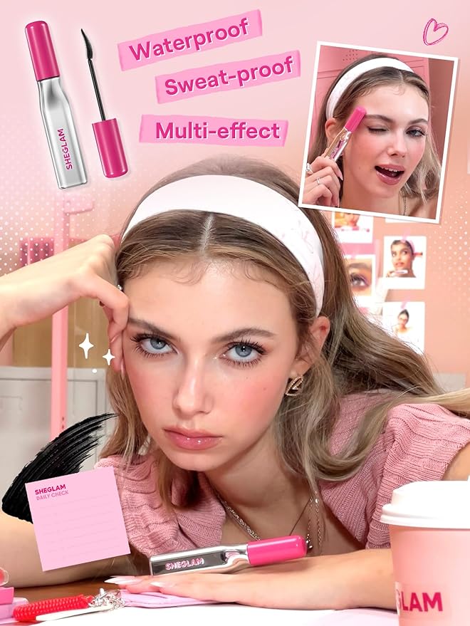 SHEGLAM Lashlighter Up & Out Mascara Volumizing and Lengthening Waterproof Long-lasting Condition Lashes Mascara-Black