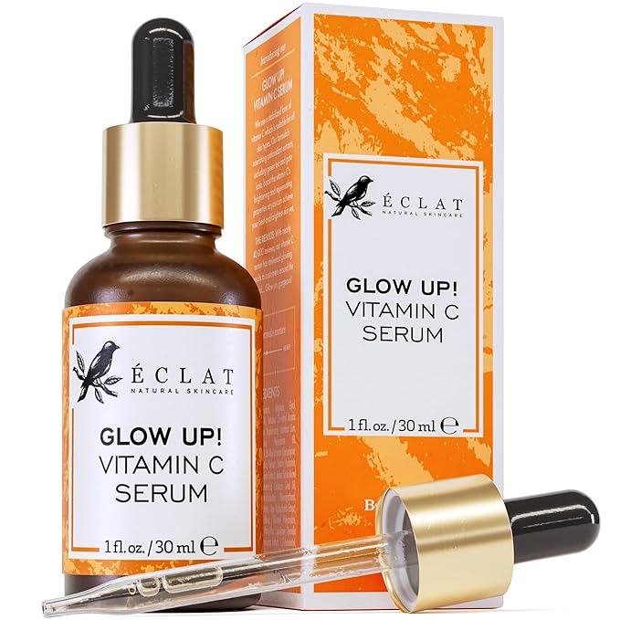 Eclat Skincare Vitamin C Face Serum - Skin Care for Dark Spots, Vitamin C Serum with Hyaluronic Acid, Ferulic Acid, & Vit E - Anti Aging and Skin Brightening, Pure Vit C Facial Care - 30 ml