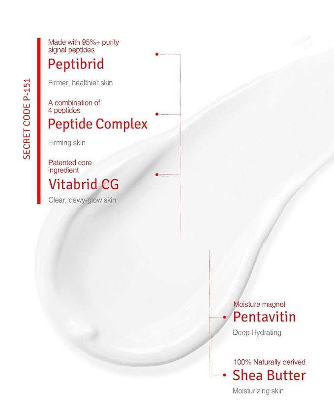 Wrinkle Cream - Age Defying Skin Recovery Moisturizer with Peptides, Vitamin C, Shea Butter - Wrinkle Repair Moisturizing Day & Night Skincare for Face and Neck - Fragrance Free, 1.69oz.