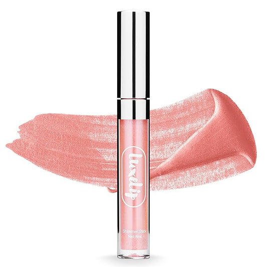 LuxeLipโข Matte Lipstick for Older Women, Hydrating Non-Sticky Lip Gloss for Luminous Shine & Moisturized Lips, Lightweight, Long-Lasting Glossy Finish, Cruelty-Free Lip Makeup (Moonlit Nude, 8ml)