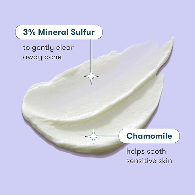 Proactiv Clean Mineral Acne Cleanser- Sulfur Acne Treatment Face Wash for Sensitive Skin- Gentle Daily Acne Cream Facial Cleanser with Soothing Chamomile- 6oz