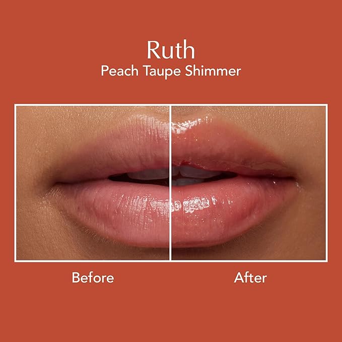 Thrive Causemetics Sheer Strength Lip Plumping Peptide Gloss, Lip Plumper with Vitamin E, Peptides, Plumps, Smooths & Hydrates Lips, High Shine, Vegan & Cruelty Free, Ruth (Peach Taupe Shimmer)