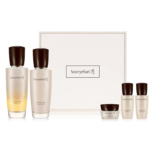 SOORYEHAN Micro Ginseng Essential Skincare Special Set (11.2 fl oz) - Boosts Skin Density, Elasticity, and Vitality . with Ginseng Liposomeโข for Youthful Radiance โ Korea Skincare.