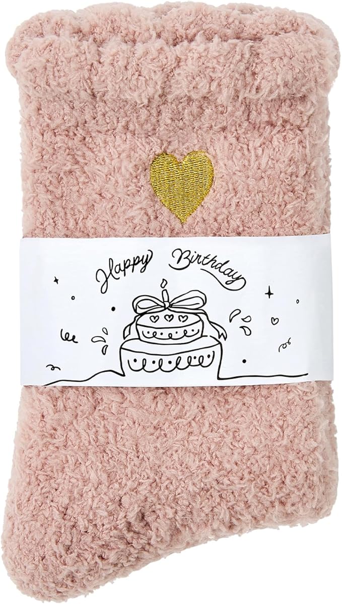 American Trends Coral Fleece Cloud Socks Ultra-Soft Fuzzy Warm Sleep Socks Cozy Unisex Gifts for Birthday Self-Care