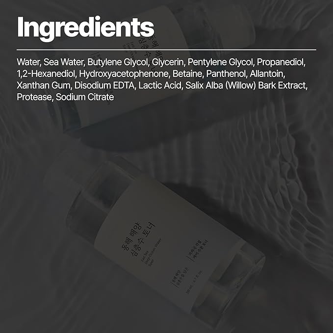 East Sea Deep Ocean Water Toner | Gentle Exfoliator, Calming, Hydrating and Moisturizing, Korean Skin Care Toner for Face, Korean Beauty for Men and Women (200ml / 6.7 fl. oz.)