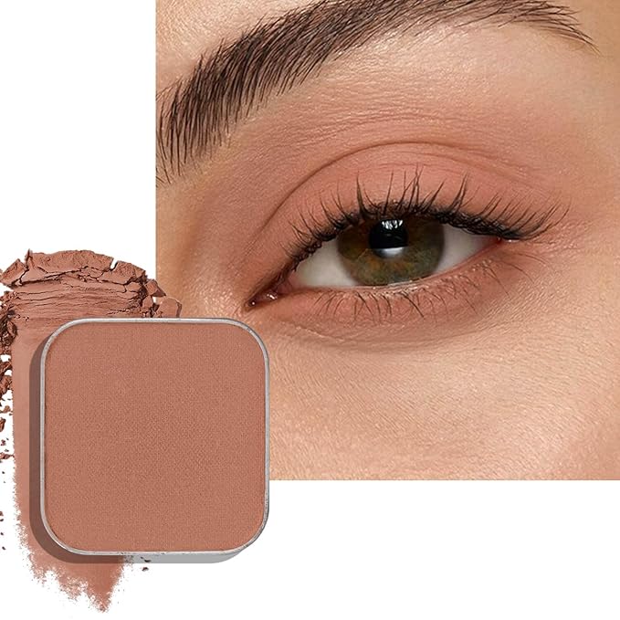 Matte Eyeshadow – Soft Muted Rose with Brown Tones, Natural Look, Easy to Blend, Magnetic Pan for Custom Palette Easy to Apply and Remove (Dusty Rose)