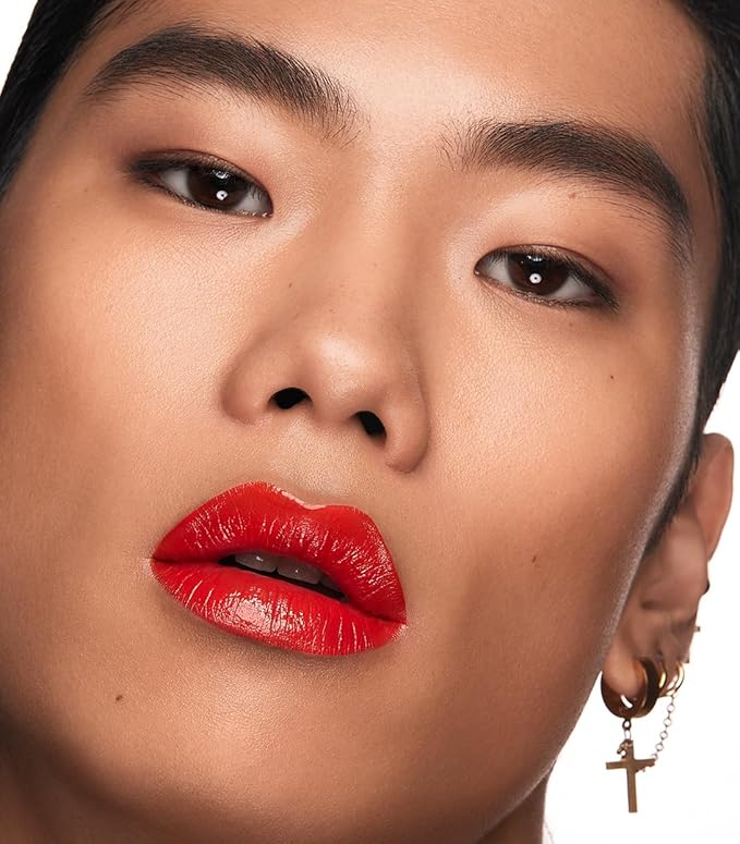 MAKE Beauty Cream Supreme Long-Lasting Lipstick. High Impact Hydrating Lip Color with Emollient Moisturizing Formula. Creamy Semi-Glossy Lipstick - Shade, Infrared