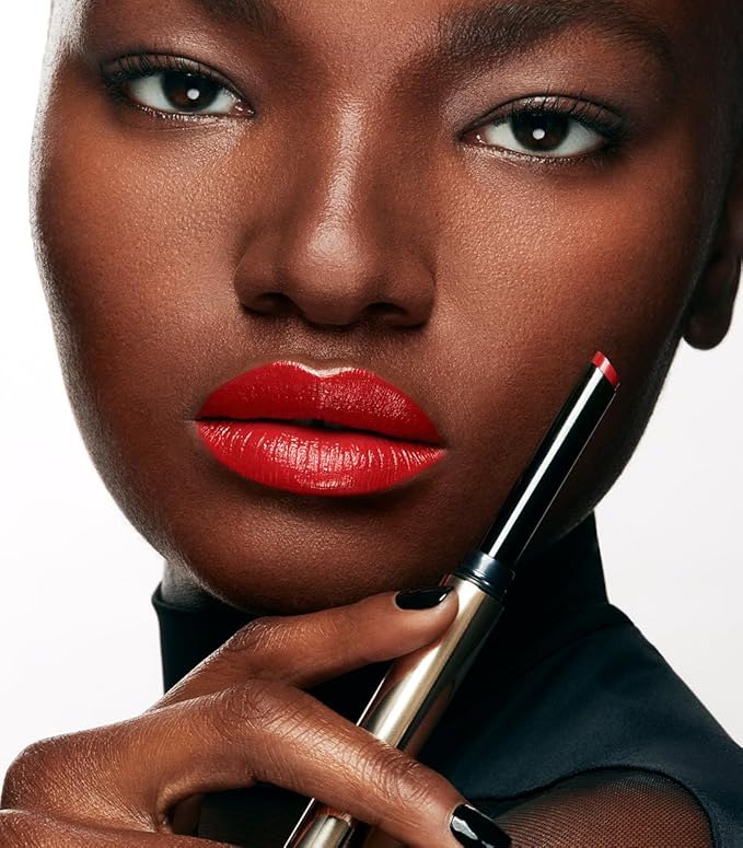 MAKE Beauty Cream Supreme Long-Lasting Lipstick. High Impact Hydrating Lip Color with Emollient Moisturizing Formula. Creamy Semi-Glossy Lipstick - Shade, New Lava