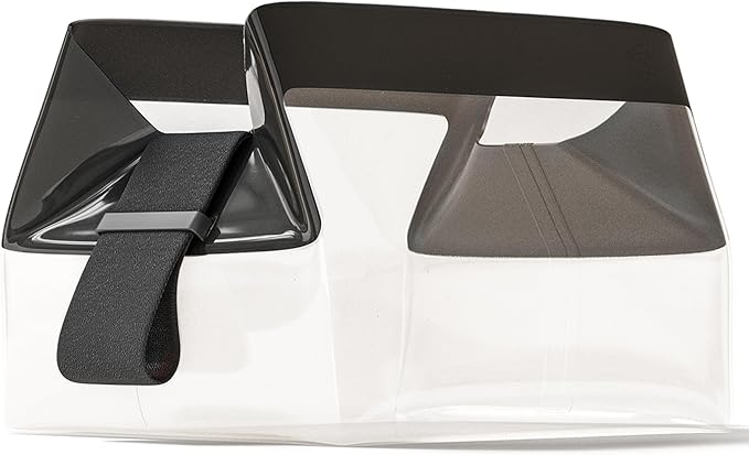 Cadence Parcel - Clear Dopp Kit with Magnetic Closure - Durable and Leak-Resistant Travel Toiletry Kit - TSA-Compliant & Modular Design - Hygiene Bag for Travel Essentials - 1 Qt - Ink