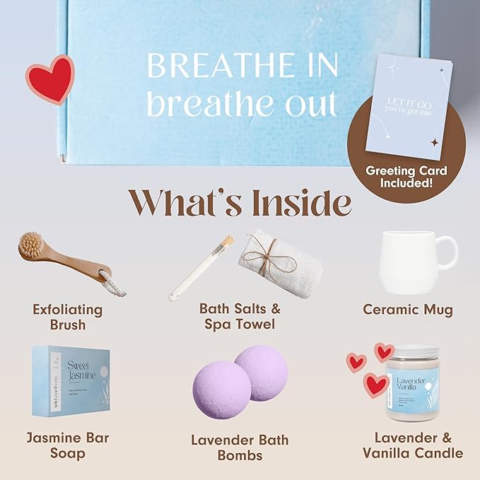 Unboxme Gifts Set For Women - Self Care Assortment Gift Box | Relaxation Gift Collection Box For Self Care | Ideal Gift With Mug, Candle, Bath Bombs & Bar Soap