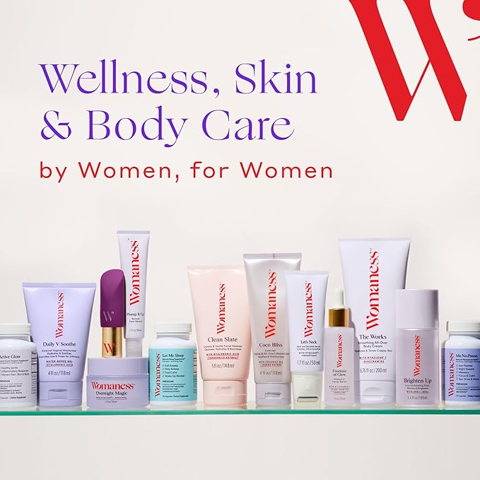 Womaness Plump It Up Retinol Serum – Roll-On Hydrating Face Serum for Women w/ Hyaluronic Acid & Collagen Boosting Retinol – Anti Aging for Fine Lines, Wrinkles & Smoothing Ceramide NG Skincare (30ml)