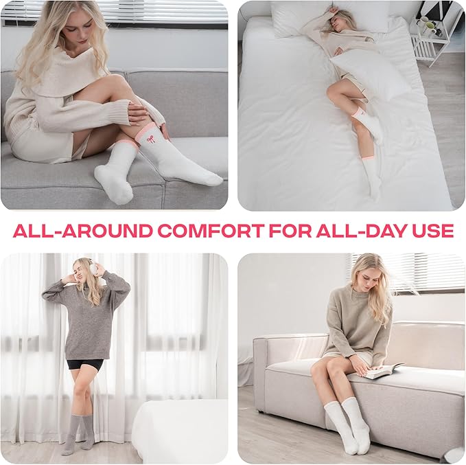 CoolMate GLOBAL Fuzzy Socks for Women Gift Box, Cozy, Soft, Comfy & Cloud-Like Socks, Plush, Durable for Spa, Home