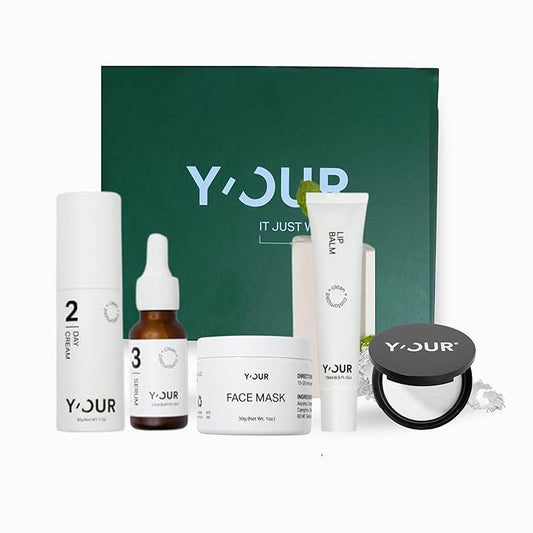 Y’OUR Acne-Care Sets: Acne Treatment Duo, 3-Step Acne Set, Purify & Treat Acne Set, Bloom & Blur Acne Set, Adult Acne Set. 5-Step Deluxe Blemish Control. Made in USA