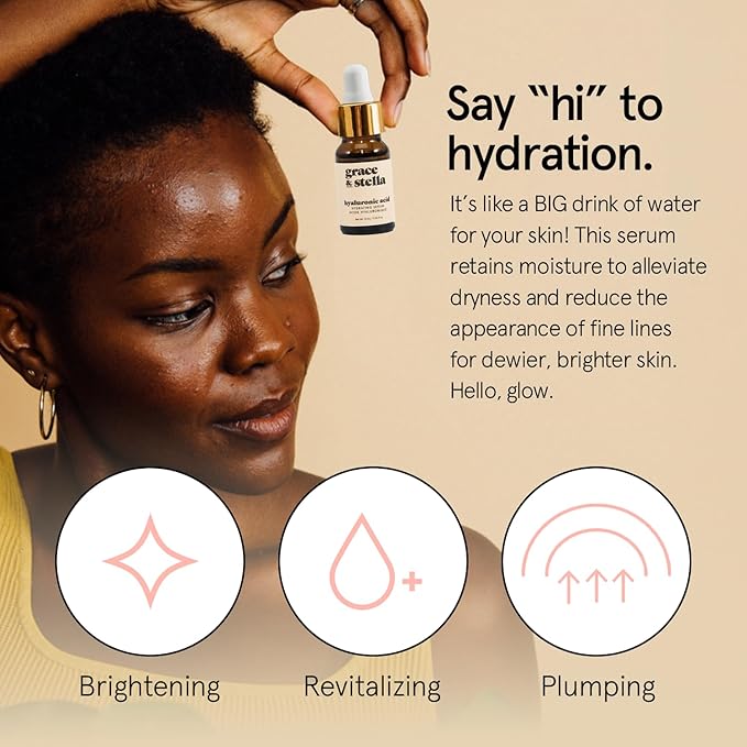 grace & stella Award-Winning Skin Care Set - Birthday Gifts for Women - Travel Essentials with Gold Eye Masks, Hyaluronic Acid Serum & Rose Spray - Bachelorette Party Favors, Teen Girl Gifts - Vegan