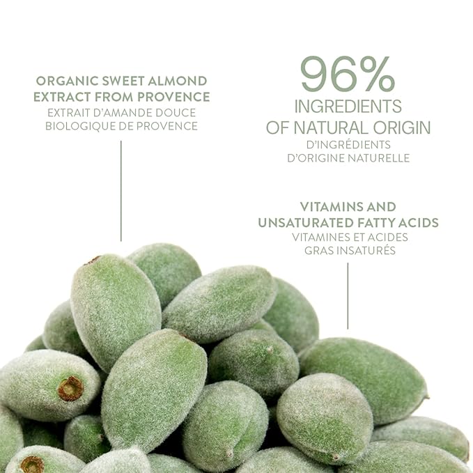 Panier des Sens - Small Hand Cream for Dry Cracked Hands β Almond Mini Hand Lotion for Dry Skin - With Shea Butter and Sweet Almond Oil - Hand Care 97% Natural Ingredients - Travel Size 1 floz