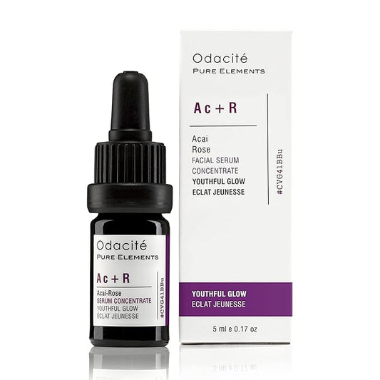 Odacitรฉ Anti Aging Serum Concentrate with Acai + Rose - Revitalizing Facial Oil, Youthful Glow, Improves Skin Tone, Wrinkles, and Firmness, Age defying, Rose Oil, 0.17 fl. oz.