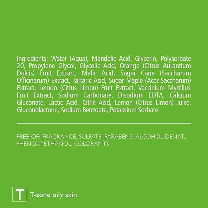 Face & Body Breakout Solution, 3% Mandelic Acid, Helps Clarify Blemish & Acne Prone Skin on Face, Back and Chest, Helps Clear Breakouts, Purifying Cleanser, SEBO-ALMOND-CLARIS, 6.42 fl oz