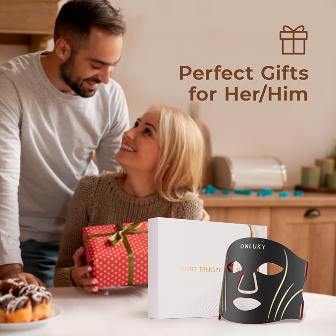 Red Light Therapy Mask for Face,70 LED Face Mask Light Therapy,USB C Rechargeable,Infrared Light Therapy Mask for Home Working Travel Yoga Sleep