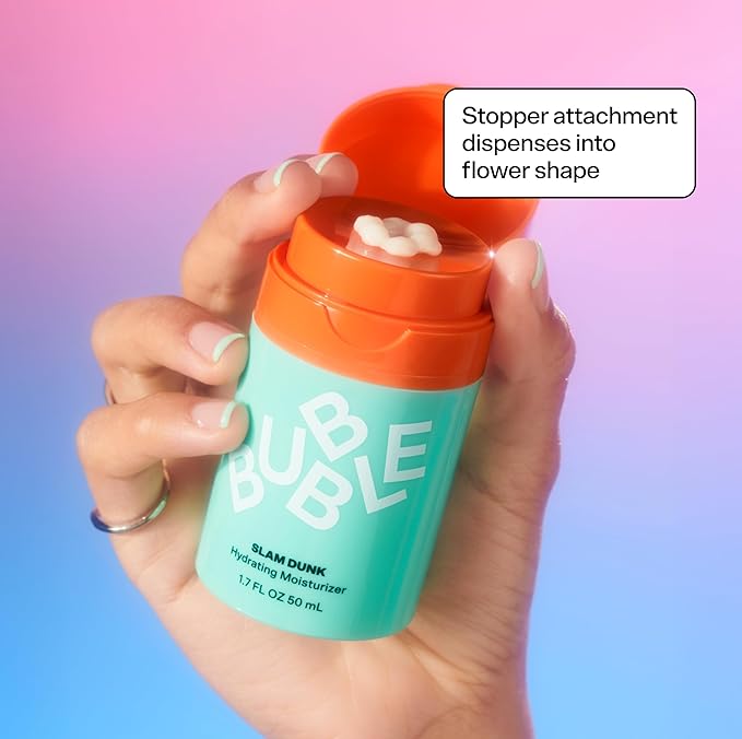 Bubble Skincare Hydration Duo - Slam Dunk Hydrating Face Moisturizer (50ml) + Bounce Back Hydrating Toner Spray (55ml) - Daily Hydration & Balance for Healthy, Radiant Skin