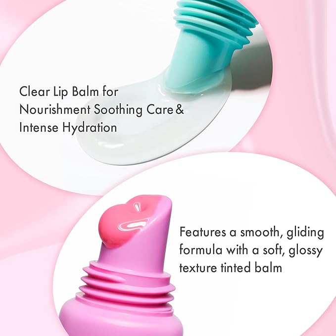 Amuse SEOUL Care Tint Lip Balm Keyring (03 Healthy Cherry) | Hydrating Lip Balm + Keychain, Rice Extract & Multi-Peptide Complex, Clear Glossy Finish | 0.21 oz