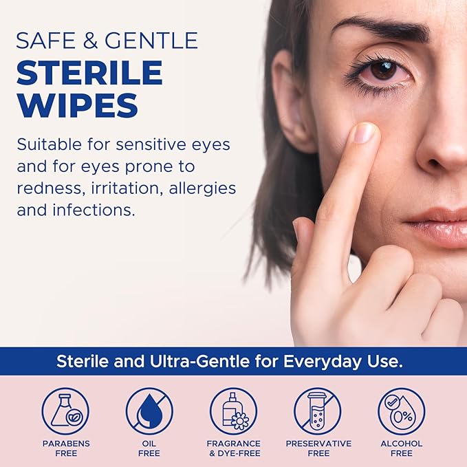 Dr. FIscher Makeup Remover Wipes - Sensitive Skin Formula, Individually Sealed, No Rinse, Eyes and Face Safe (30)