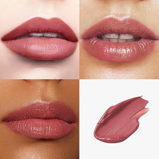 Catkin Moist Lipstick Hydrating High Impact Color Infused with Vitamin E and Avocado Oil Smooth Soft Texture Long Lasting Rose Glow Finish 136