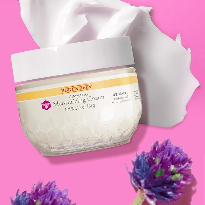 Burt's Bees Renewal Firming Face Cream, Anti-Aging Retinol Alternative, Moisturizing Natural Origin Skin Care, 1.8 Ounce (Packaging May Vary)