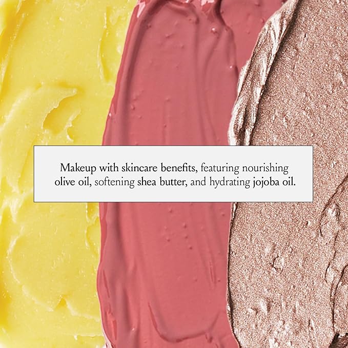 Boomstick Trio ® Rose Nude 3 Pack Cream Blush Makeup - Rose Nude Blush Stick, Highlighter Stick & Moisturizer for Cheeks, Eyes & Lips - Boom Sticks by Cindy Joseph for Older Women