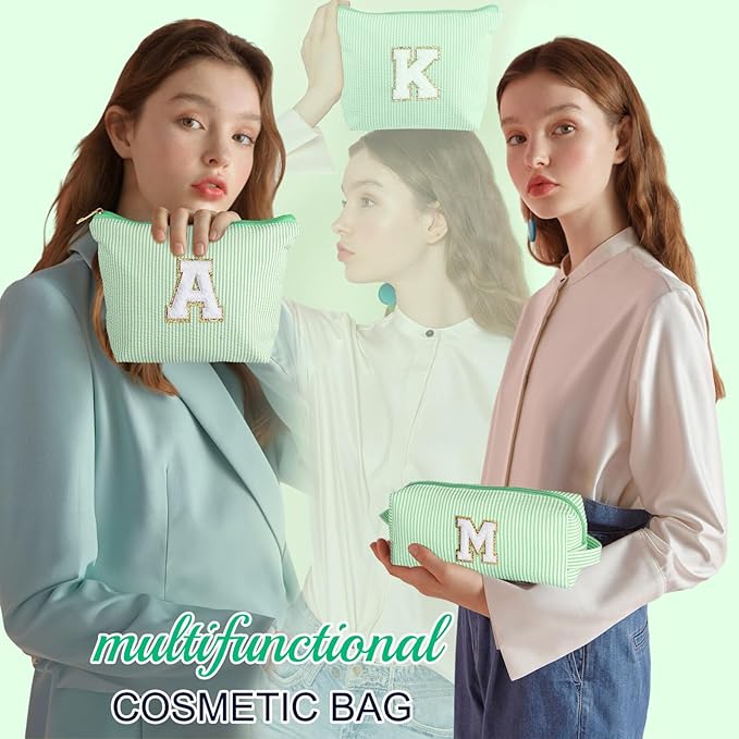 YOOLIFE Personalized Gifts for Women, Travel Makeup Bag Cosmetic Bag Skin Care Bag Cute Makeup Bag Sister Wife Friend Engagement Wedding Gifts for Women Tween Girls Trendy Stuff Thank You Gift N
