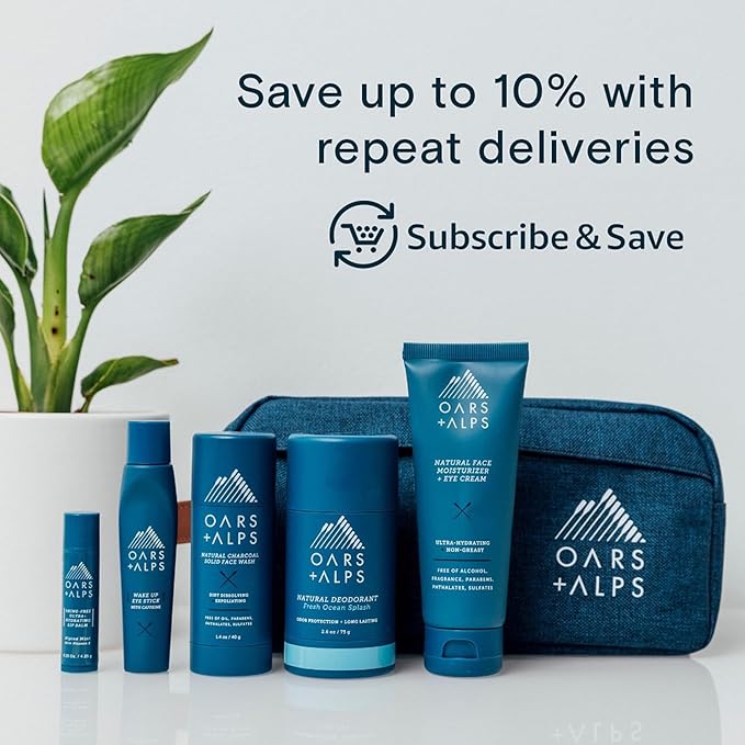 Oars + Alps Hydrating SPF 50 Sunscreen Spray, Naturally Derived Skin Care Infused with Vitamin C and Antioxidants, Water and Sweat Resistant, 6 Oz Each, 2 Pack