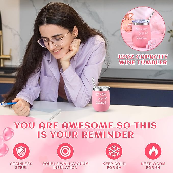 Nuogo 13 Pcs Birthday Gifts for Women Mothers Day Gifts Spa Basket Set for Women Mirrors Socks Steamers Jewelry Case Bath Robe Mom nurse Girlfriend Wife