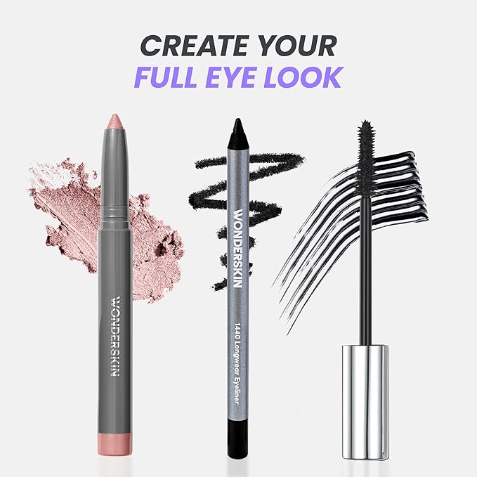 Wonderskin IYKYK Eyeshadow Stick - Longwear Eye Shadow Sticks, Budge-Proof & Waterproof Shimmer Eyeshadow Stick with Built-in Sharpener (Pink Quartz)