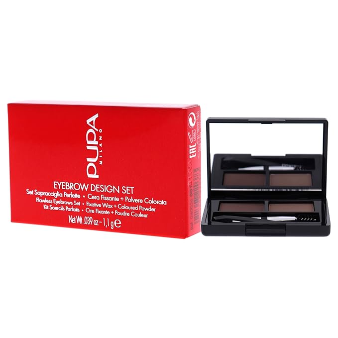Eyebrow Design Set - 001 Blond by Pupa Milano for Women - 0.039 oz Eyebrow Powder