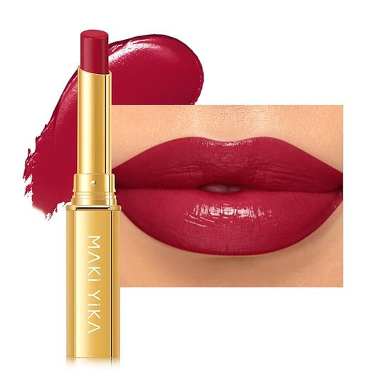 MAKI YIKA Red Lipstick for Women Moisture Hydrate Lipsticks Glossy Dark Lipsticks Sheer Finish Lightweight Tinted Lip Balm, Z03 Undressed